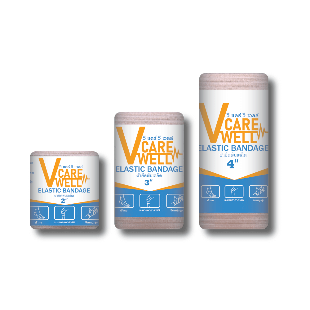 ผ้ายืดพันเคล็ด V CARE V WELL ขนาด 4 นิ้ว